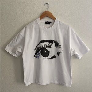HYPEDEPT "Star Vision" White Short Sleeve Graphic T-Shirt Size L